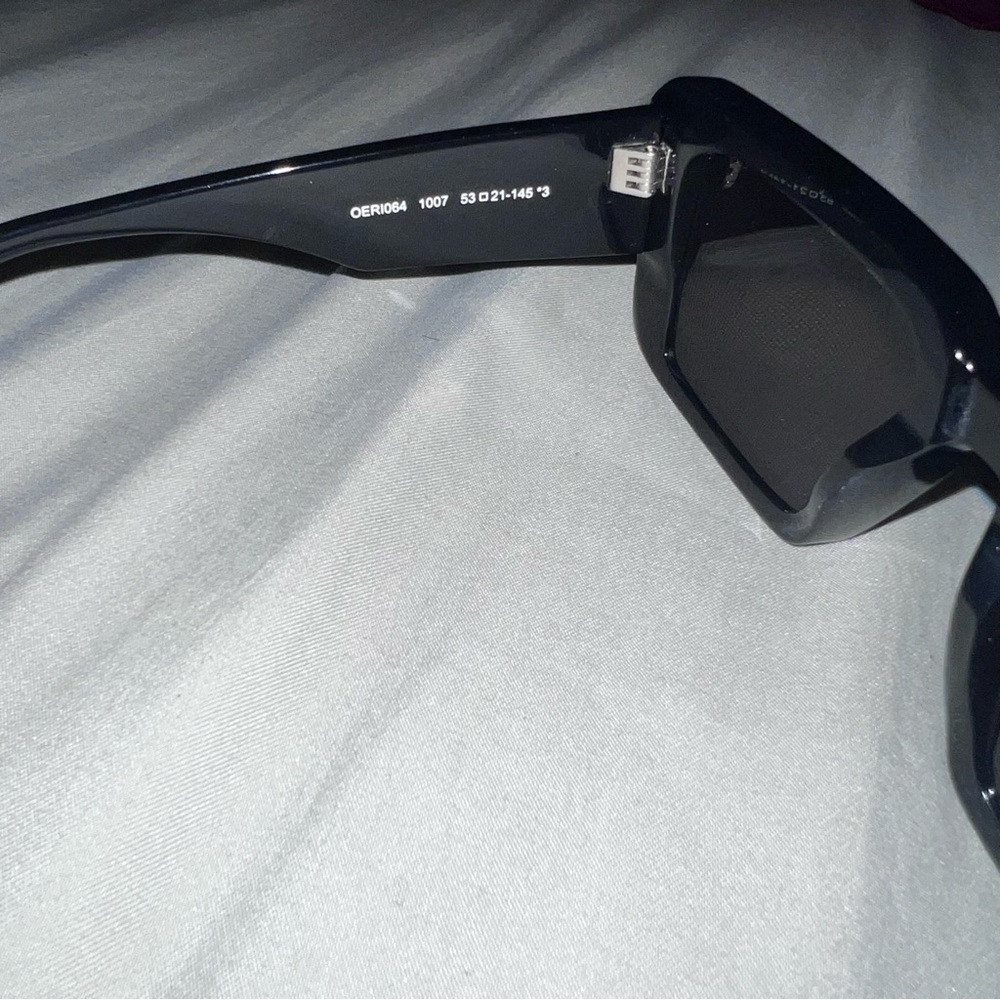 Off-White Dark Rectangular Sunglasses - image 3
